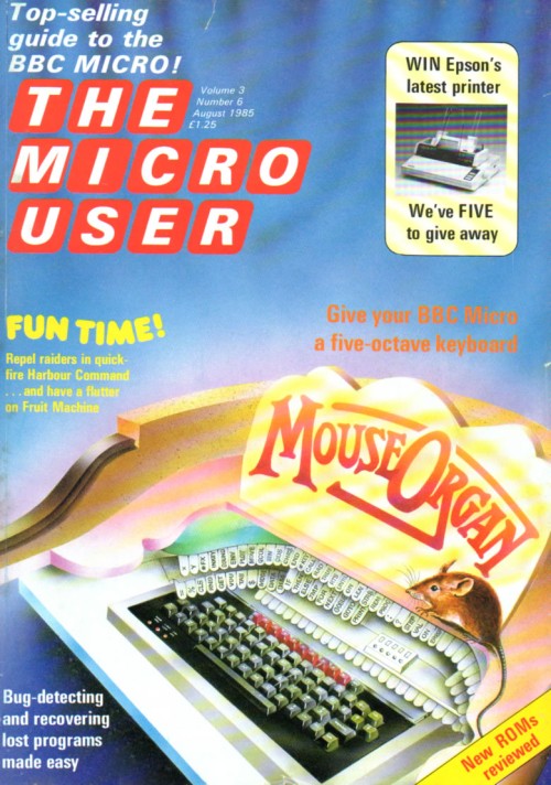 Scan of Document: The Micro User - August 1985 - Vol 3 No 6