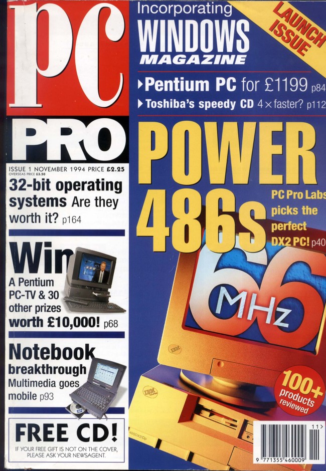 Scan of Document: PC Pro Issue 1 November 1994
