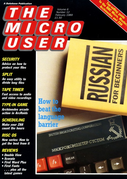 Scan of Document: The Micro User - February 1989 - Vol 6 No 12