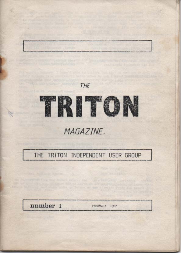 Scan of Document: Triton Magazine No: 2 February 1983
