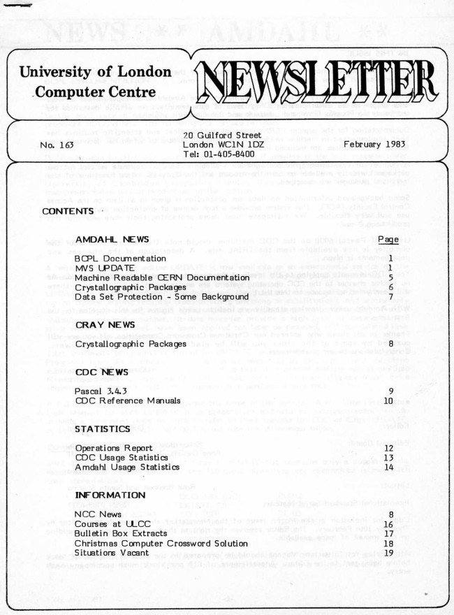 Scan of Document: ULCC News February 1983 Newsletter 163