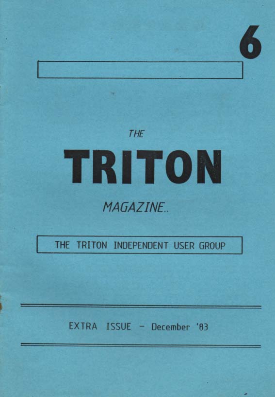 Scan of Document: Triton Magazine No: 6 December 1983