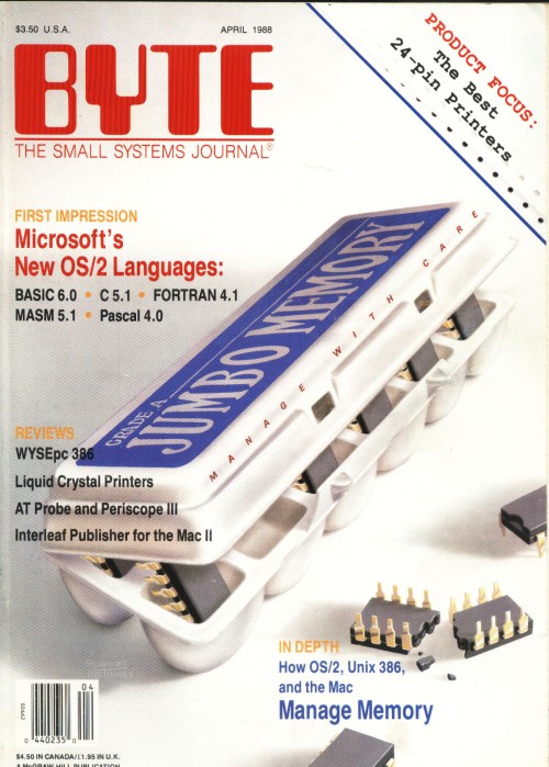 Scan of Document: Byte April 1988