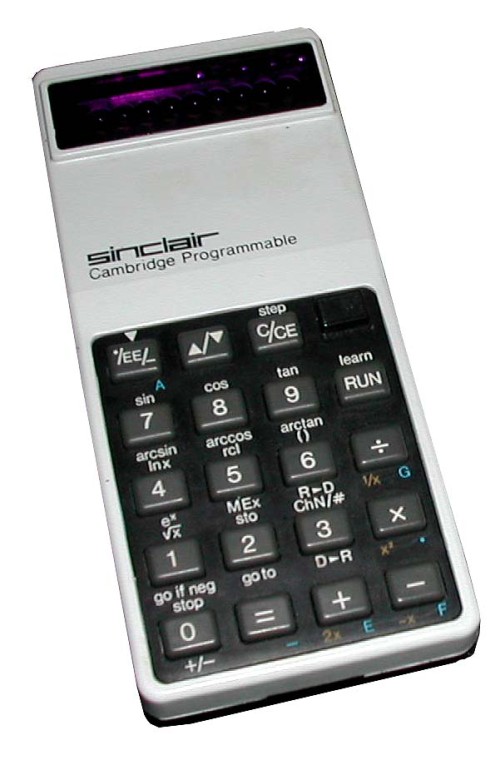 Sinclair Cambridge Programmable Calculator Calculator