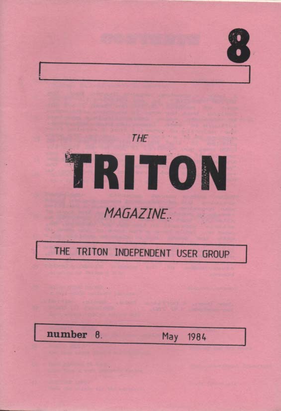 Scan of Document: Triton Magazine No: 8 May 1984