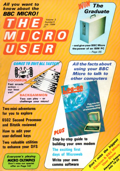 Scan of Document: The Micro User - July 1984 - Vol 2 No 5