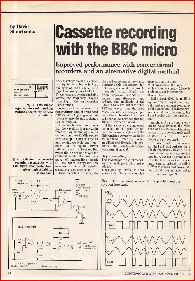 Article: Article - Cassette Recording with the BBC Micro