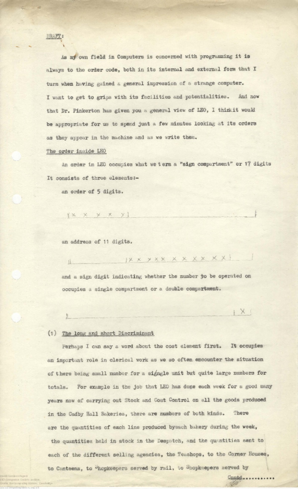 Article: 63974  [Untitled paper on order code], typescript draft