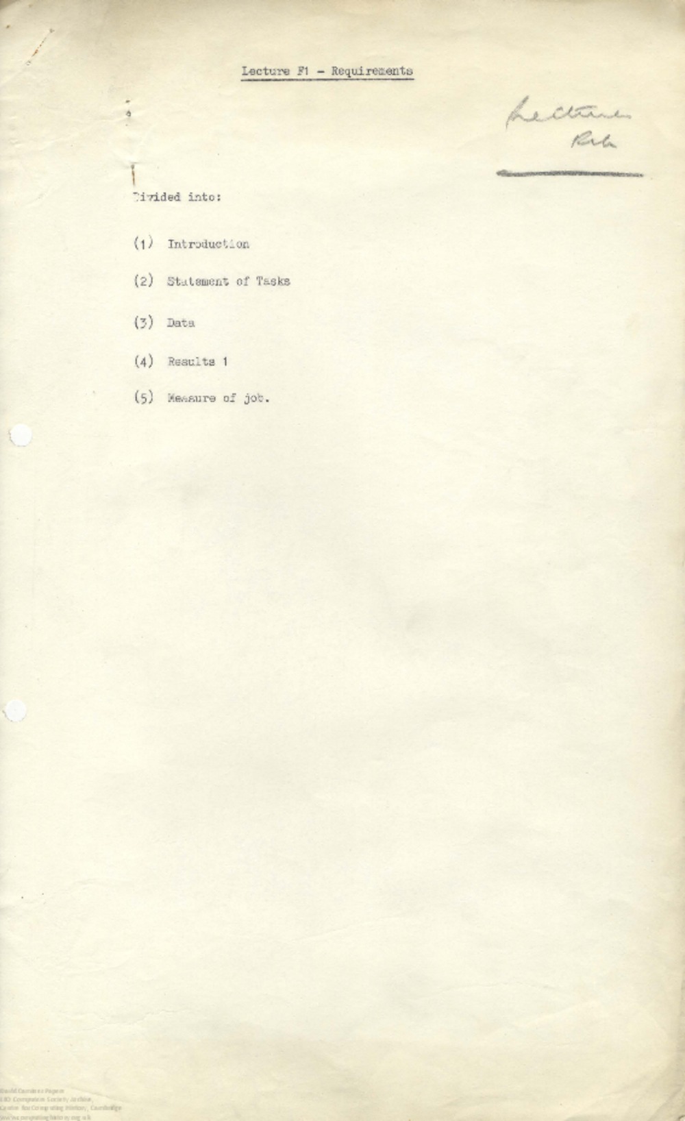 Article: 63976  F1 Lecture, 23 Feb 1956