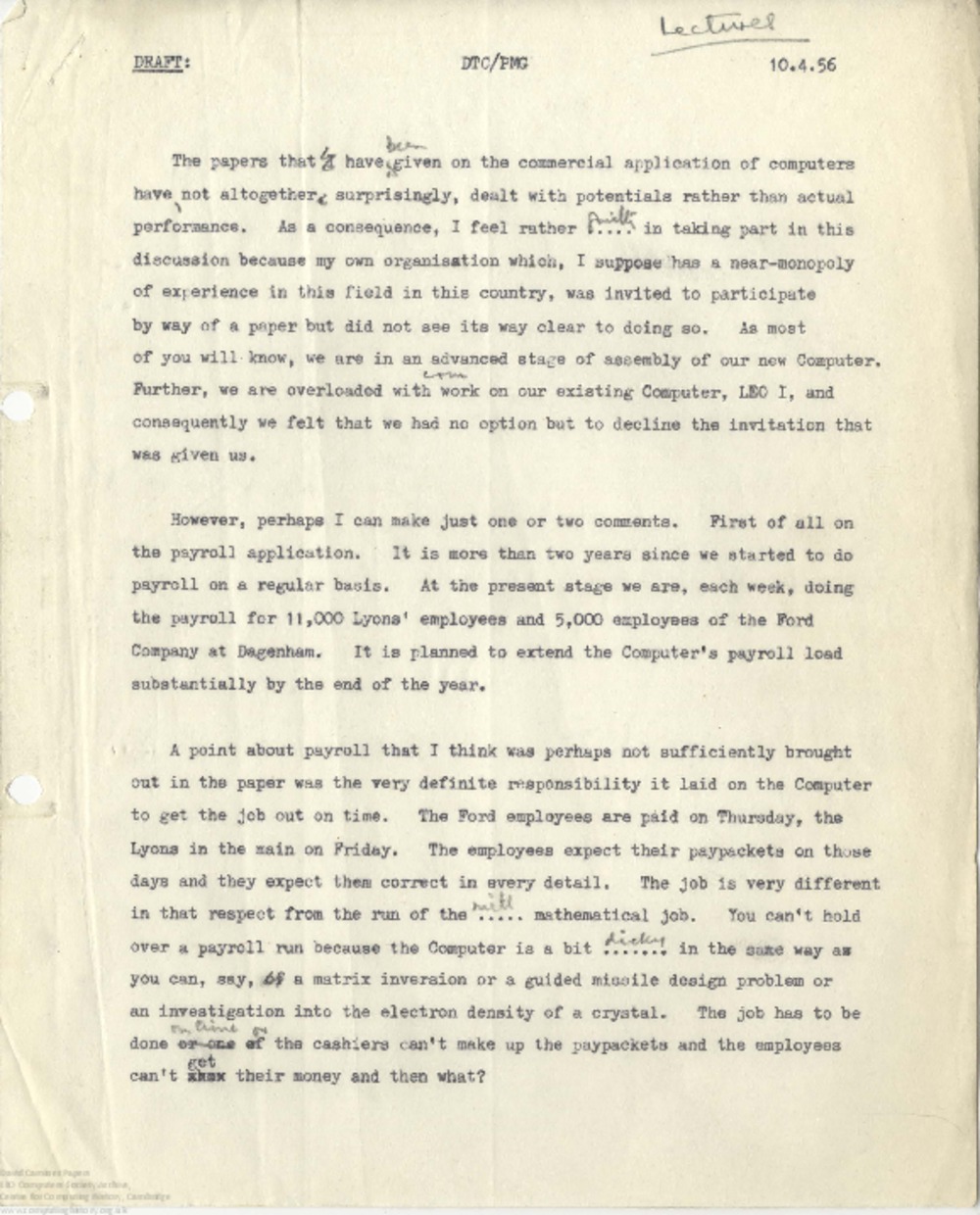 Article: 63984  [Untitled seminar contribution], 10 Apr 1956
