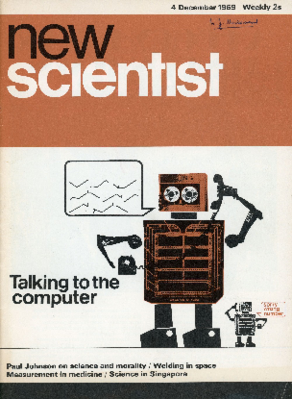 Article: 64072 Talking to The Computer - Article in New Scientist, Dec 1960