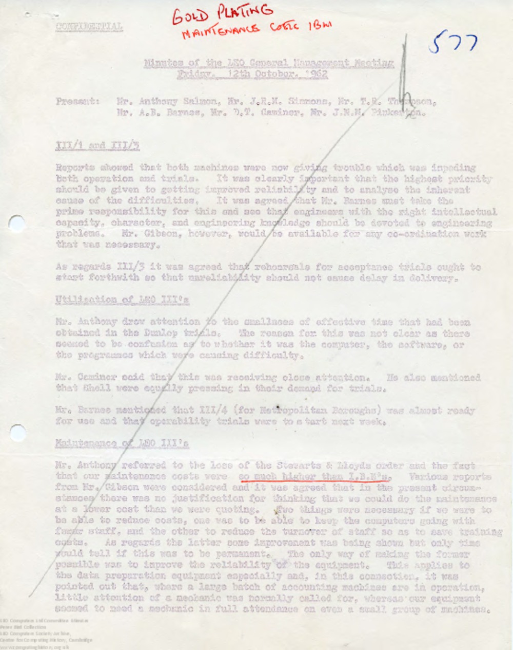 Article: 64723 LEO Management Meeting, 1962 fourth quarter (Oct-Dec 1962)