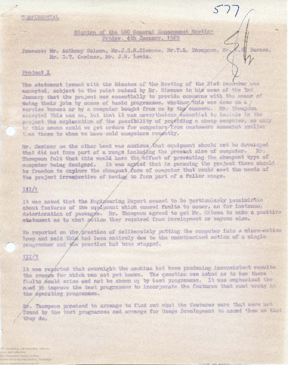 Article: 64724 LEO Management Meeting, 1963 first quarter (Jan-Mar 1963)