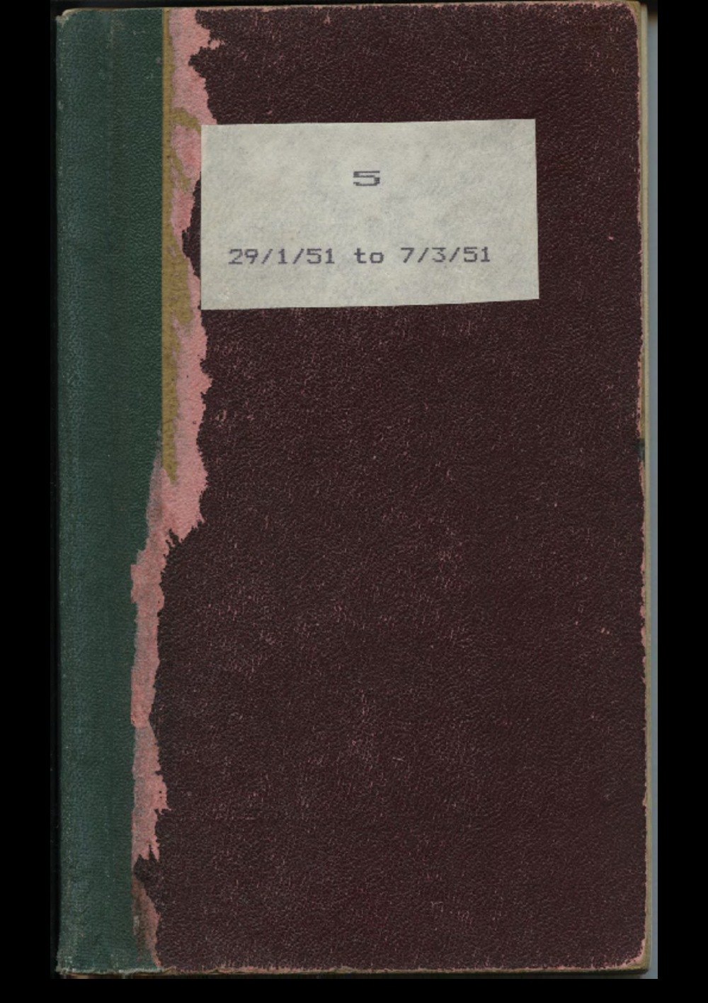 Article: Lenaerts Notebook 5 (29 Jan - 7 Mar 1951)