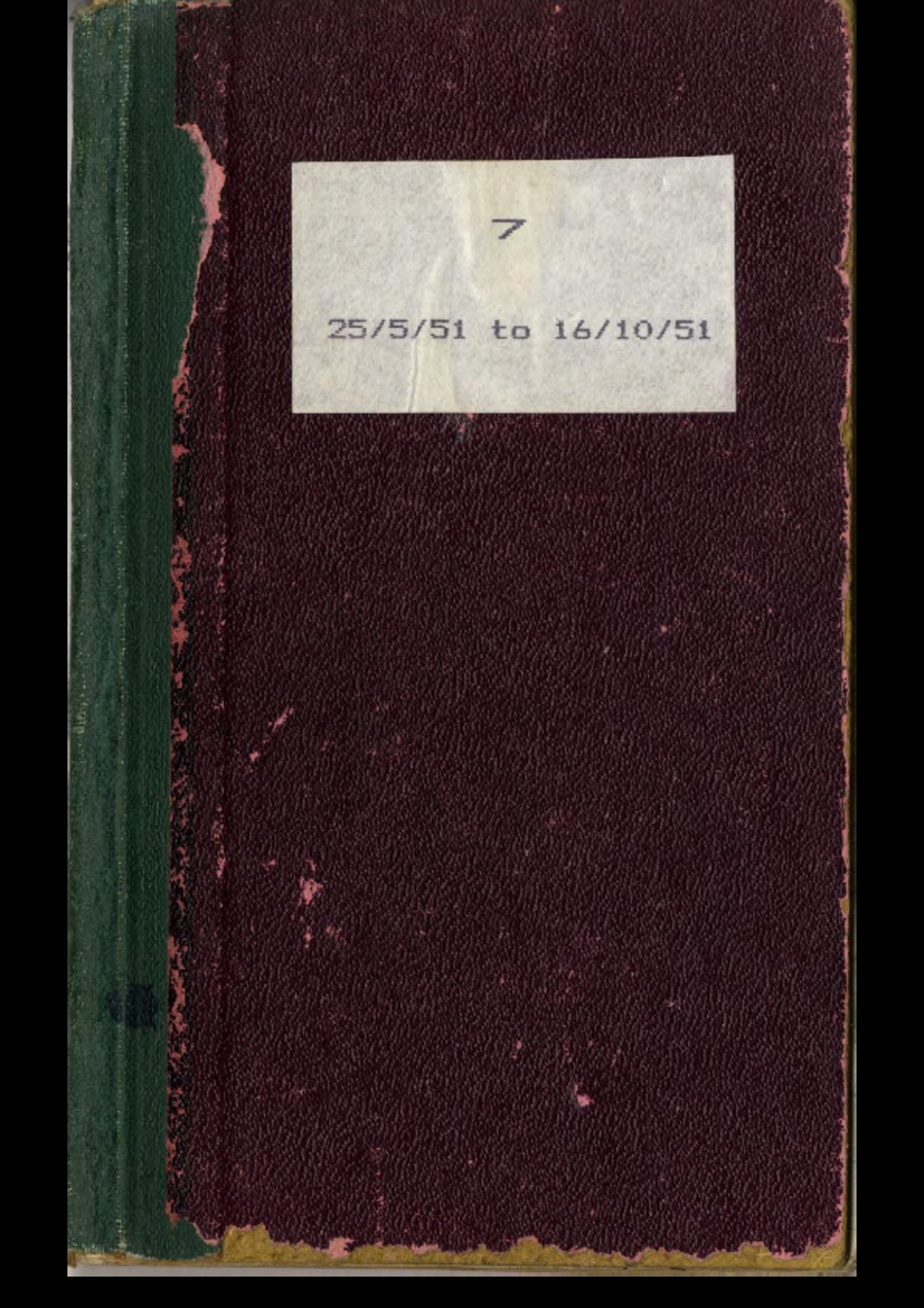 Article: Lenaerts Notebook 7 (25 May - 16 Oct 1951)