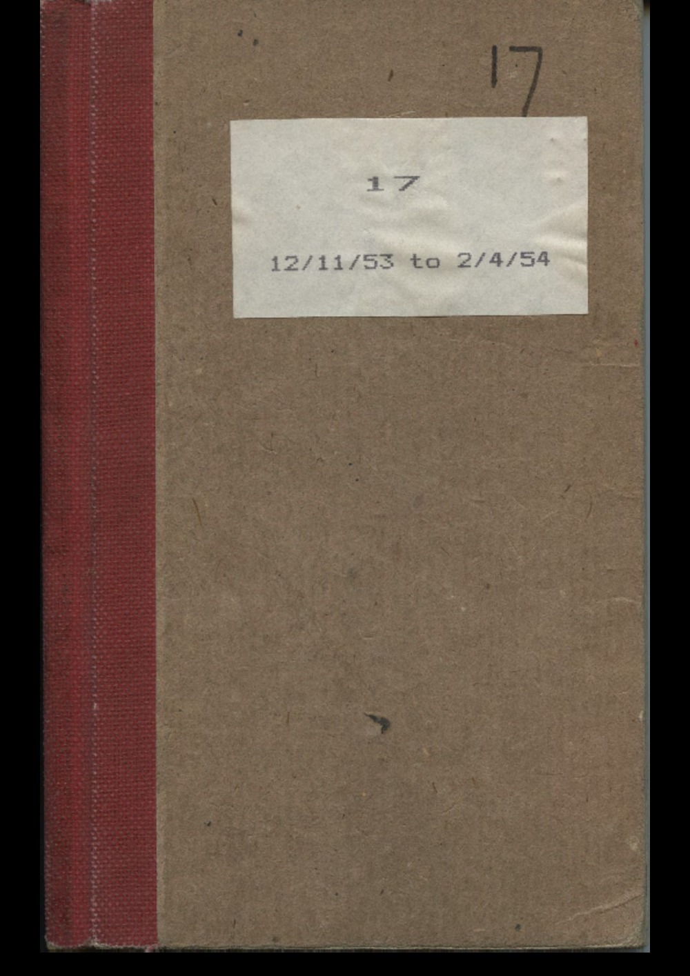 Article: Lenaerts Notebook 17 (12 Nov 1953 - 2 Apr 1954)