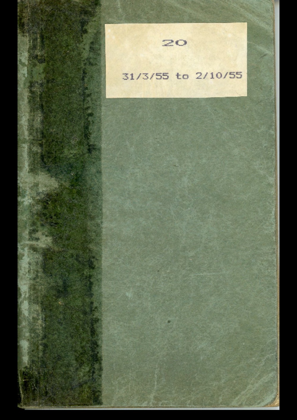Article: Lenaerts Notebook 20 (31 Mar - 2 Oct 1955)