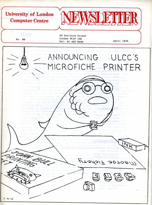 Scan of Document: ULCC News April 1976  Newsletter 88
