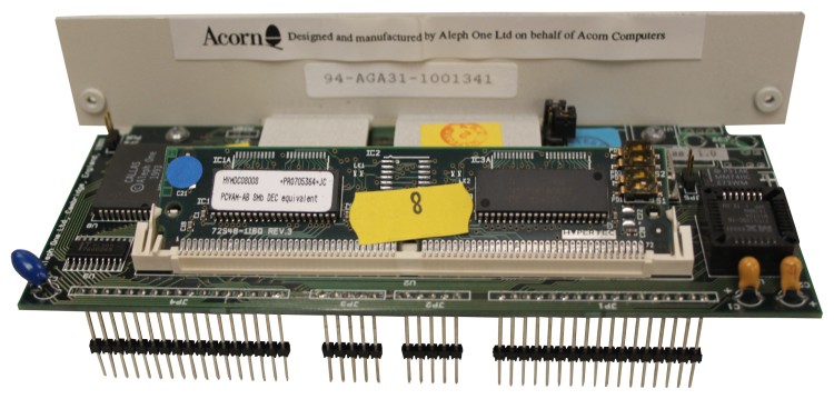 Scan of Document: Acorn AGA31 386 PC Card