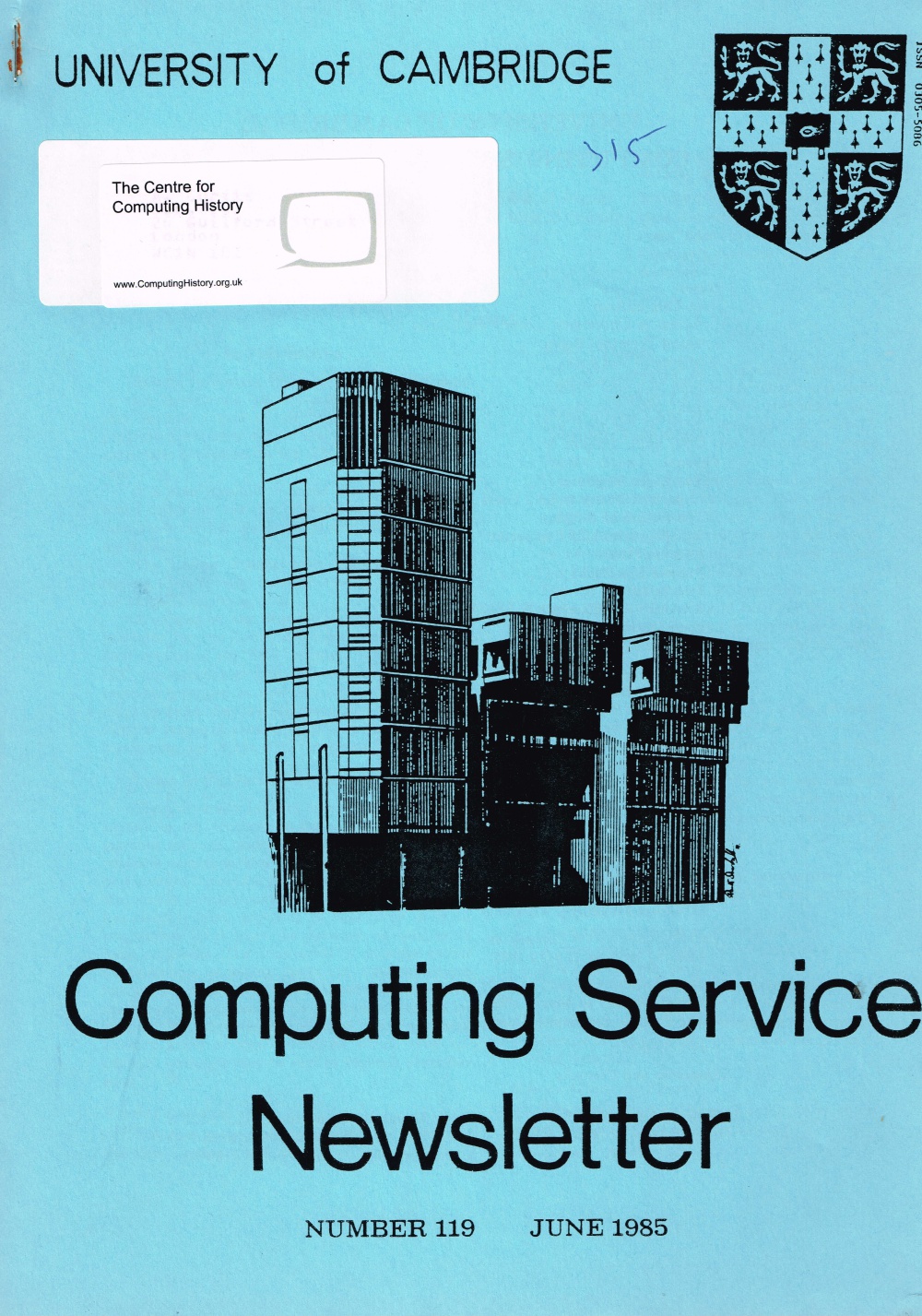 Article: University of Cambridge Computing Service June 1985 Newsletter 119