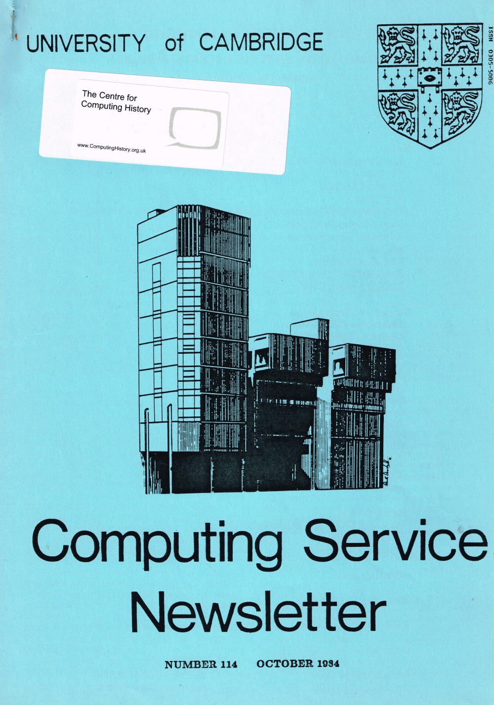 Article: University of Cambridge Computing Service October 1984 Newsletter 114