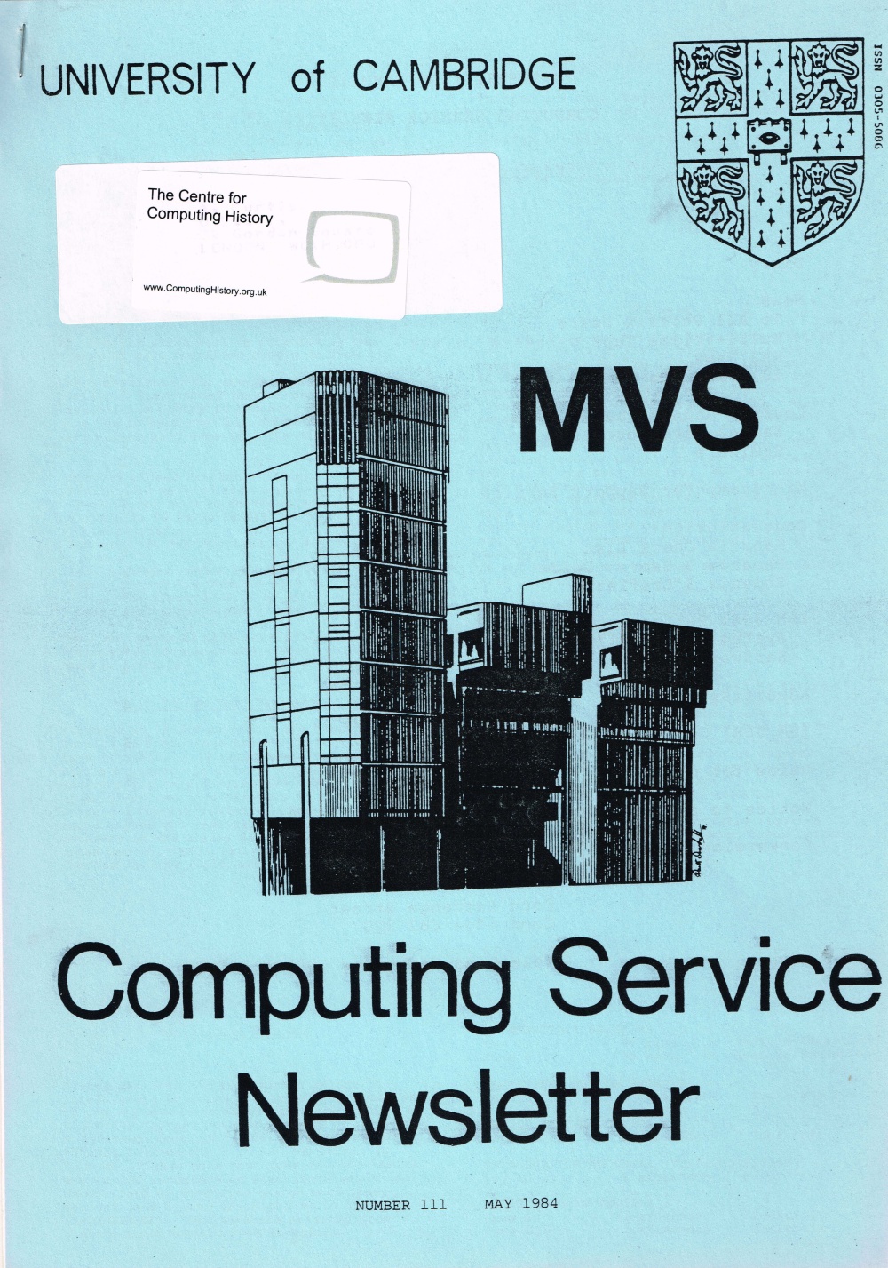 Article: University of Cambridge Computing Service May 1984 Newsletter 111