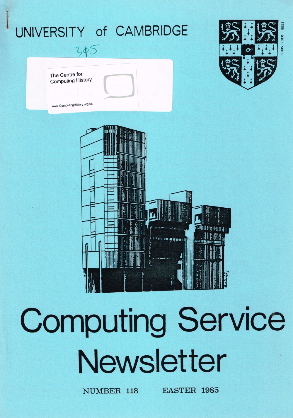 Article: University of Cambridge Computing Service Easter 1985 Newsletter 118