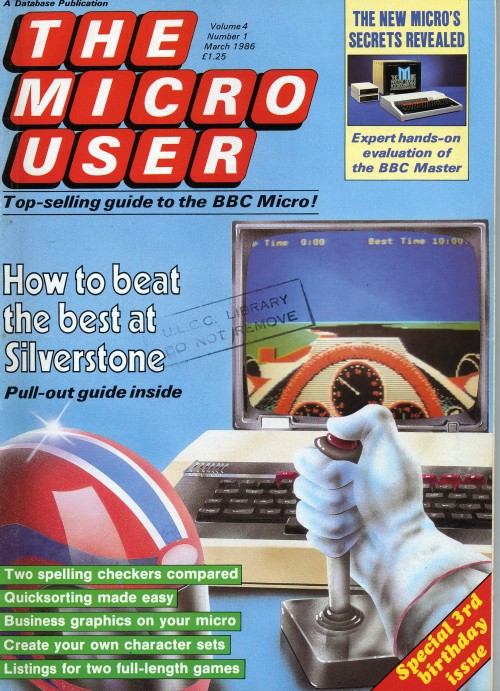 Scan of Document: The Micro User - March 1986 - Vol 4 No 1