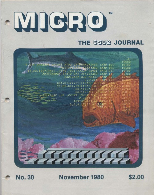 Scan of Document: Micro - The 6502 Journal November 1980