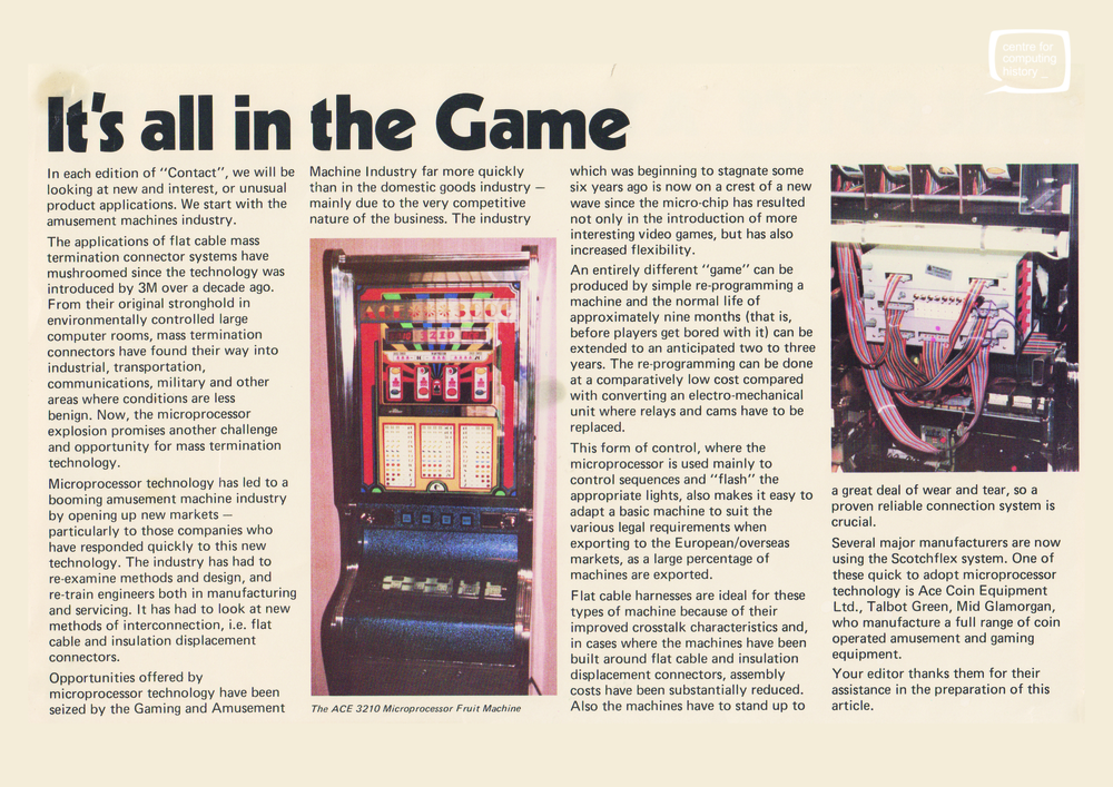 Article: It's all in the Game (CPU Ltd)
