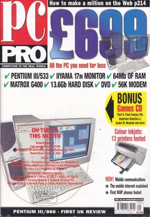 Scan of Document: PC Pro Magazine May 2000