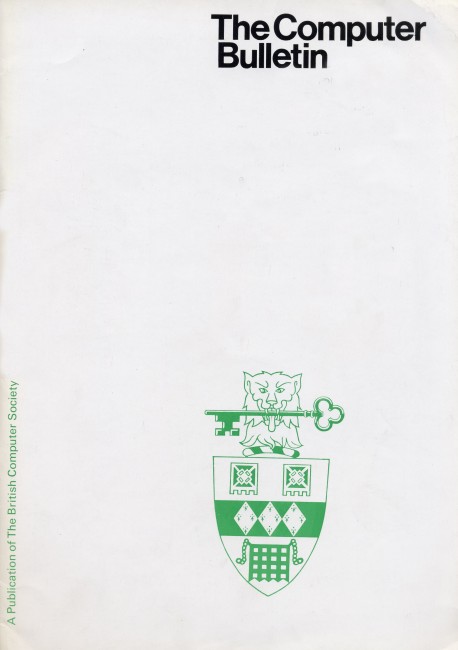 Scan of Document: The Computer Bulletin - September 1971