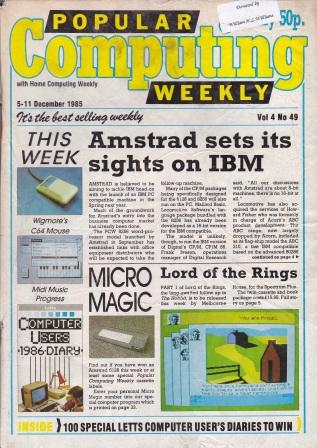 Article: Popular Computing Weekly Vol 4 No 49 - 5-11 December 1985