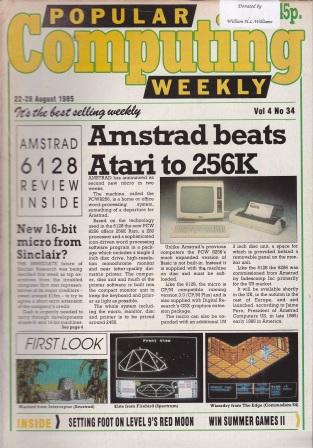 Article: Popular Computing Weekly Vol 4 No 34 - 22-28 August 1985