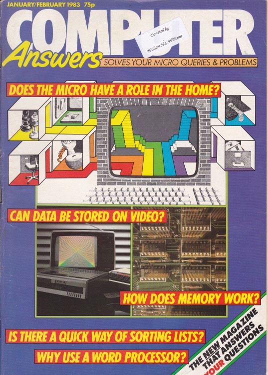 Scan of Document: Computer Answers - January/February 1983