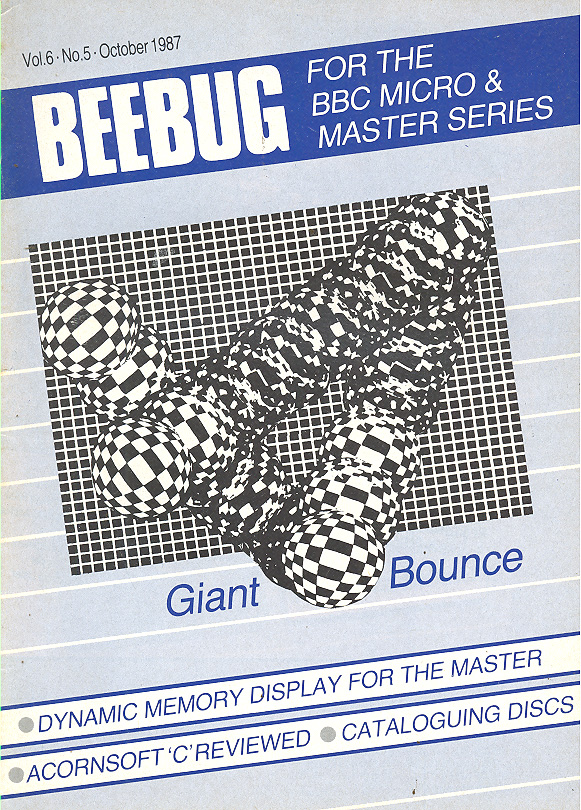 Article: Beebug Newsletter - Volume 6, Number 5 - October 1987