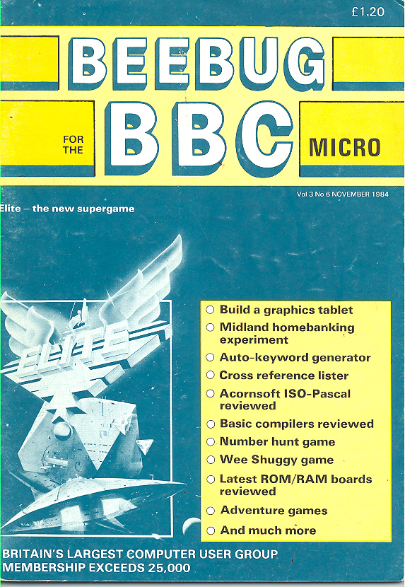 Article: Beebug Newsletter - Volume 3, Number 6 - November 1984