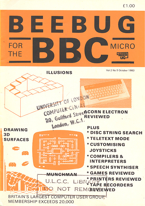 Article: Beebug Newsletter - Volume 2, Number 5 - October 1983