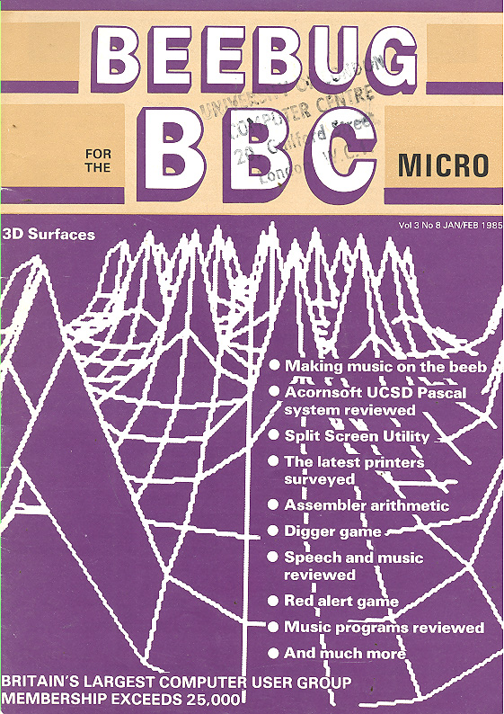 Article: Beebug Newsletter - Volume 3, Number 8 - January/February 1985
