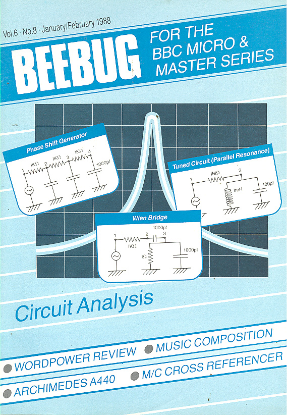 Article: Beebug Newsletter - Volume 6, Number 8 - January / February 1988