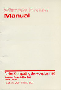 Simple Basic Manual