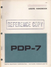 PDP-7 Users Handbook