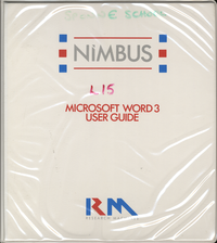 RM Nimbus Microsoft Word 3 Users Guide (New Style Ring Binder)