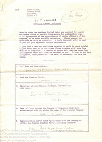 68233 David Caminer's Official Company Biography Form