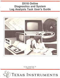 DX 10 Online Diagnostics and System Log Analysis Task User's Guide