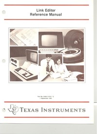 Link Editor Reference Manual