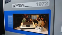 The Magnavox Odyssey, the first video game console, is demonstrated