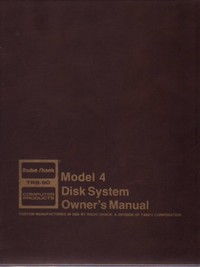 TRS-80 Model 4 Disk System Owner's Manual