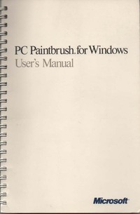 PC Paintbrush for Windows User's Manual