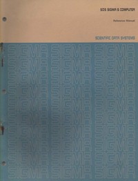 SDS Sigma 5 Computer Reference Manual